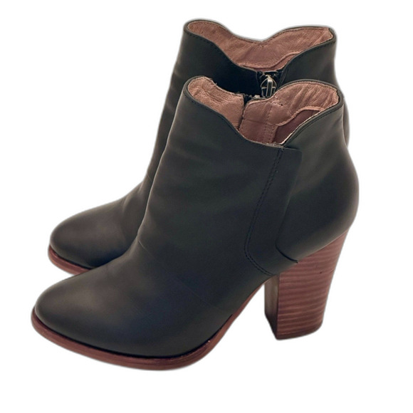 Halogen Brynn Black Leather Ankle Boot – Women’s Size 6.5 - Picture 6 of 8